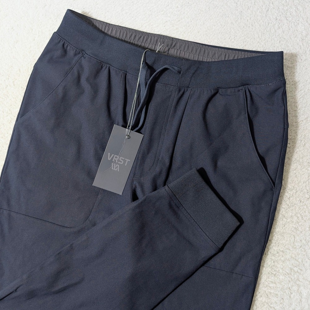 NEW! VRST Limitless Jogger Slim Mens Sm Dark Navy Stretch Athletic Pants $88
